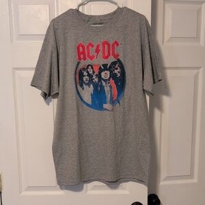 AC/DC Gray Graphic Band T-Shirt NWOT